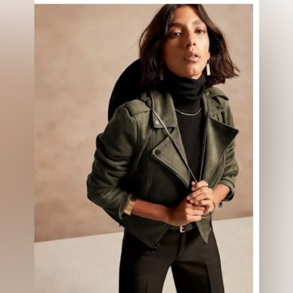 Banana Republic Olive Green Bomber Jacket